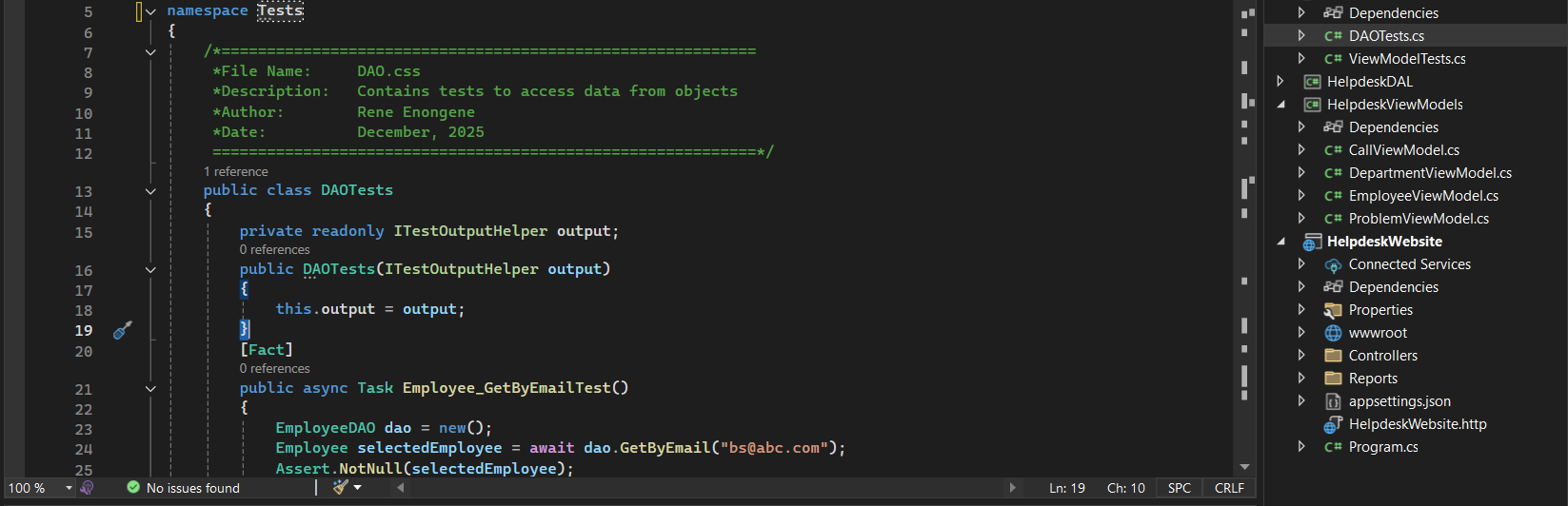 Project Code Screenshot